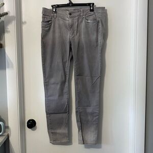 White House‎ Black Market Light Gray Skinny Jean Pants 12
